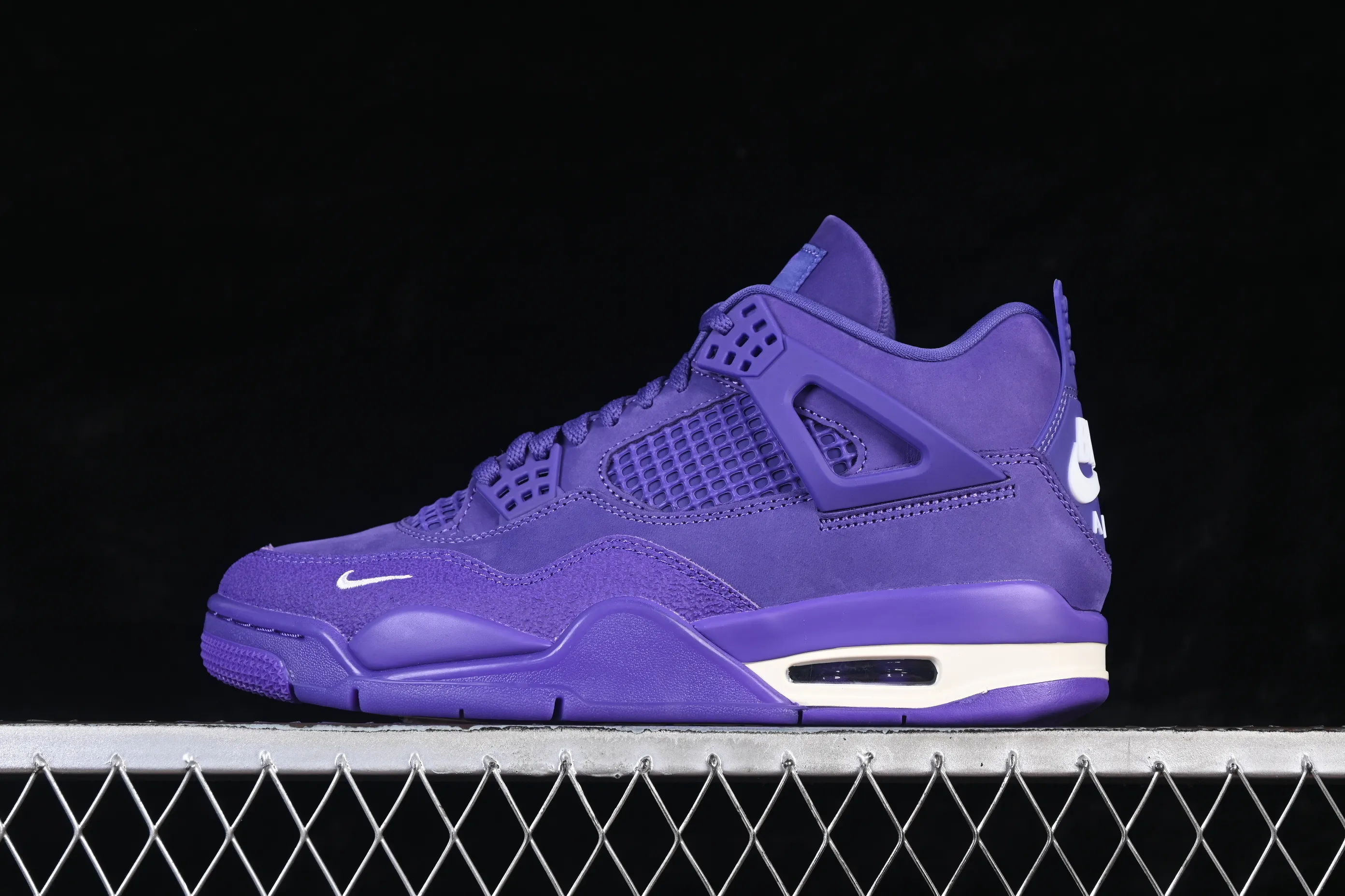 All categories Air Jordan Jordan series basketball shoes Air Jordan 4 GX foreign trade version Nigel Sylvester x Air Jordan 4 Retro "Purple" AJ4 Joe 4 joint blue brick HF4340-500